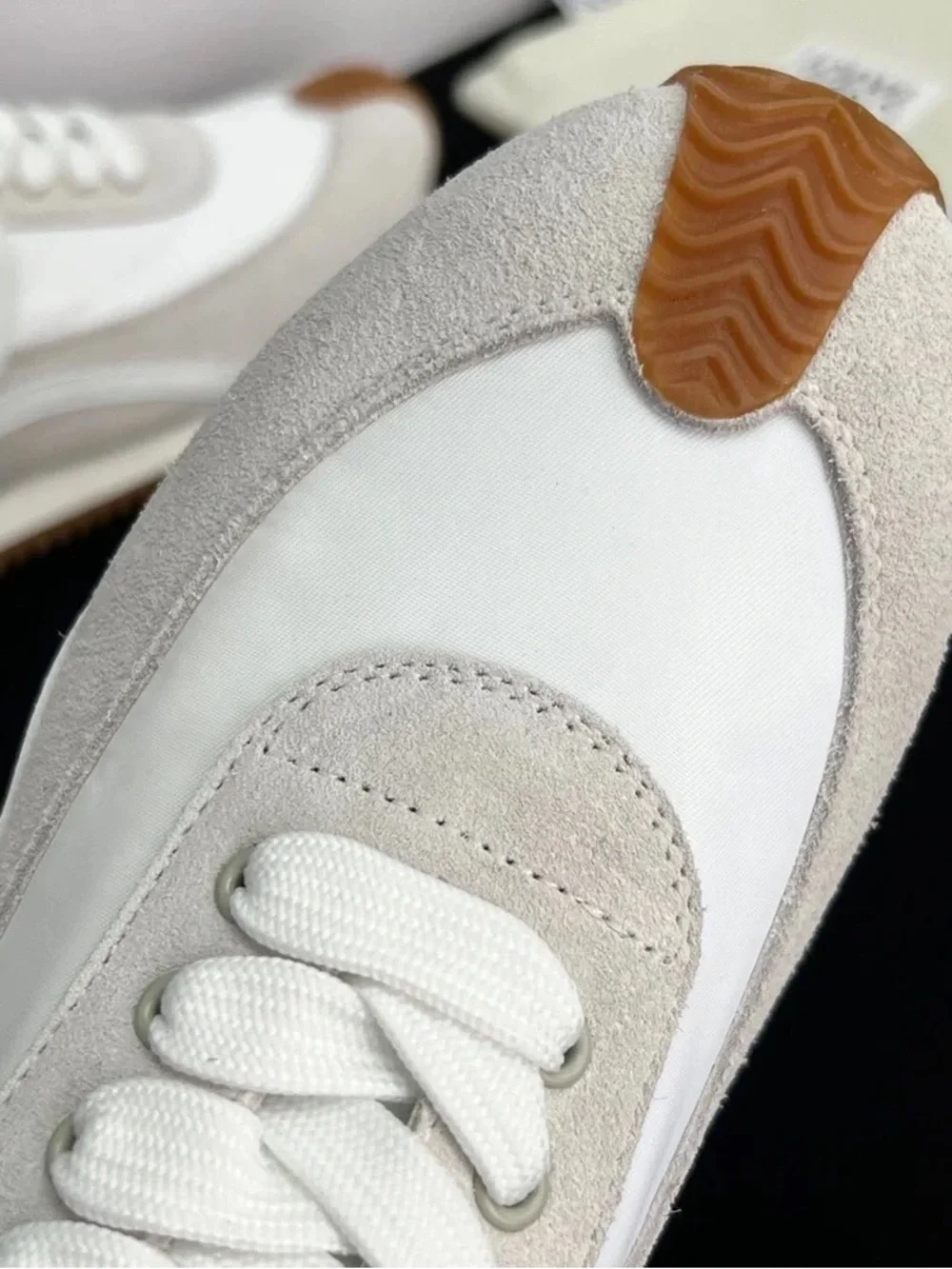 Loewe Men’s White & Gum Retro Runner Sneakers